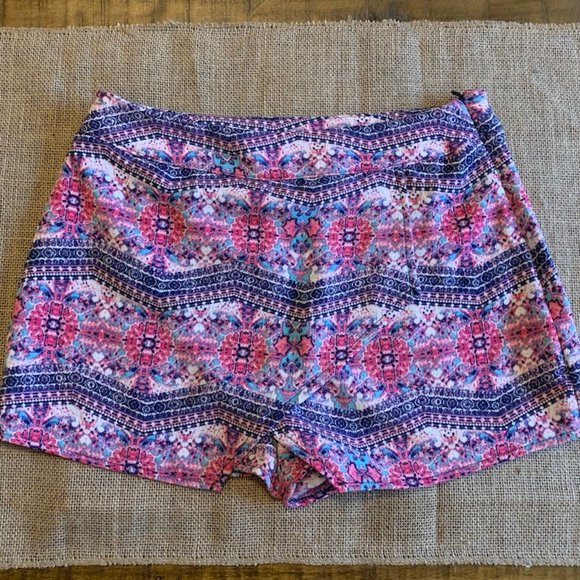 Colorful Flowy Shorts/Skort - Picture 1 of 3